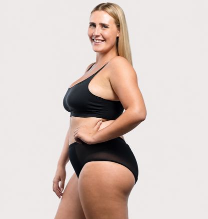 Brief med blonder – 100% lekkasjesikker